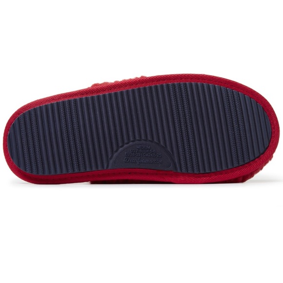 Dearfoams Cozy Comfort Women's Naughty & Nice Slippers - Picture 4 of 5